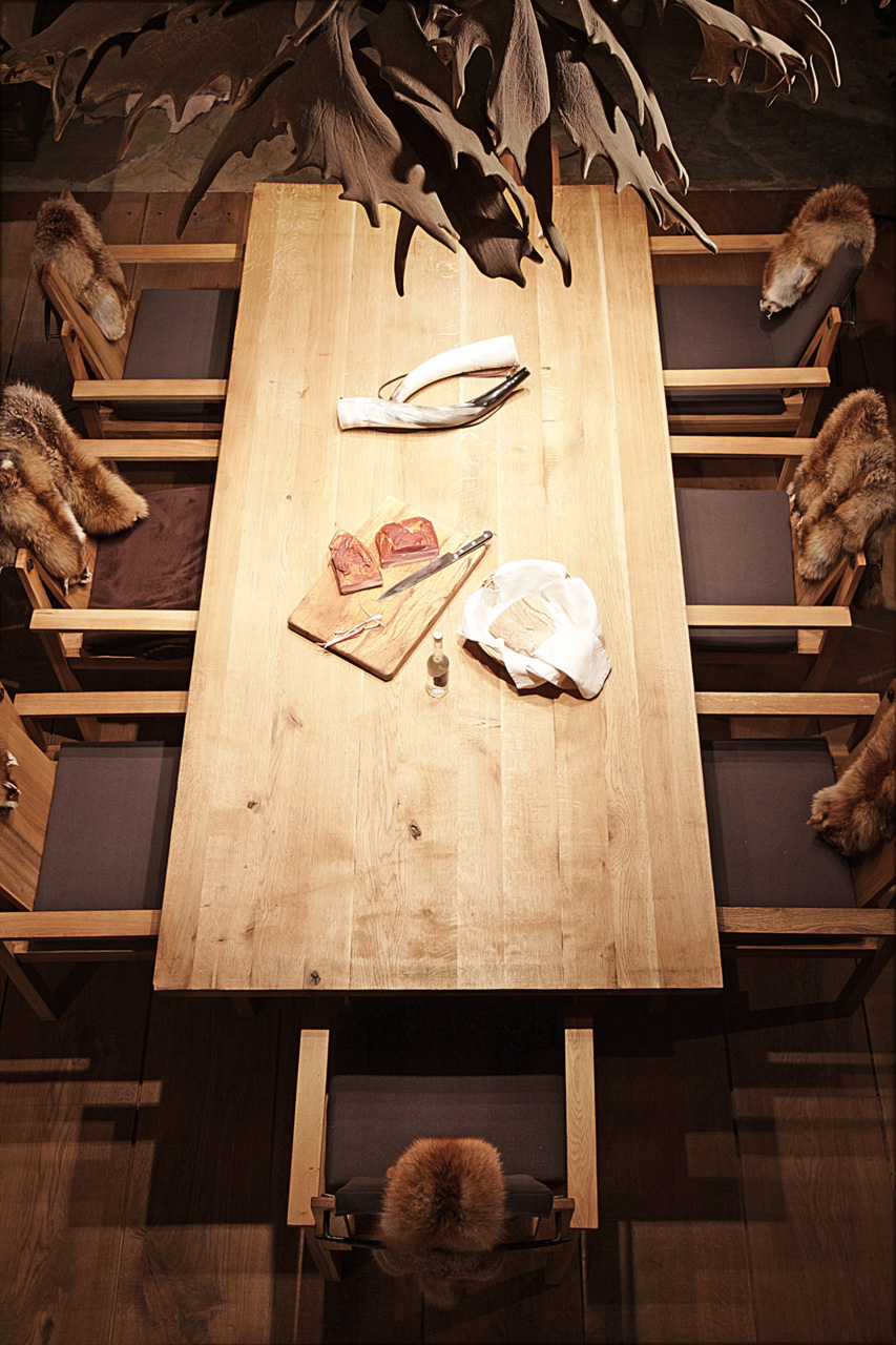 plan 3 kuchyně / Výroba nábytku z masivního dřeva na loveckou chatu / Archetyp