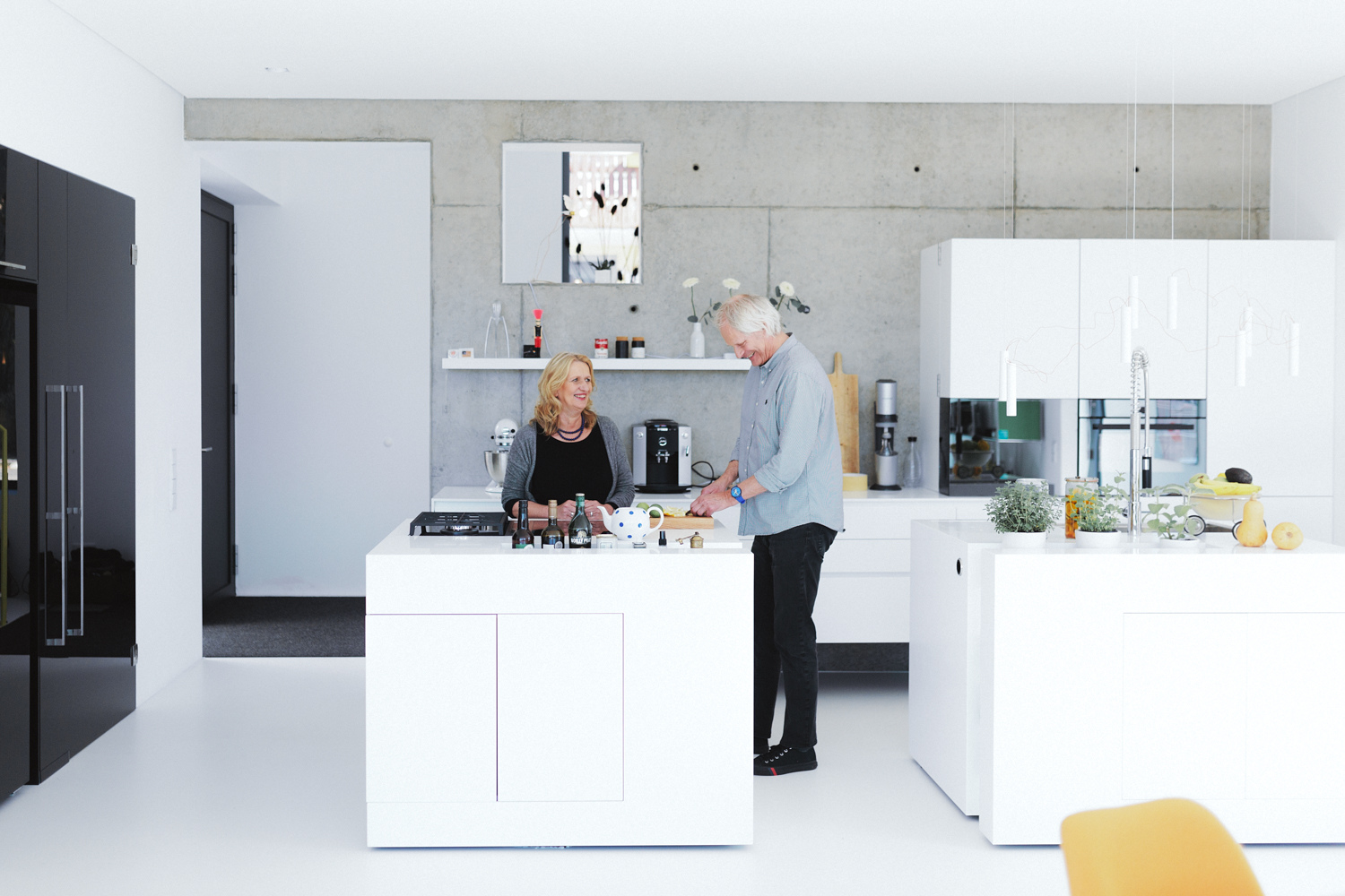 plan 3 kitchens / Architect Werner Seelbach / Clear design